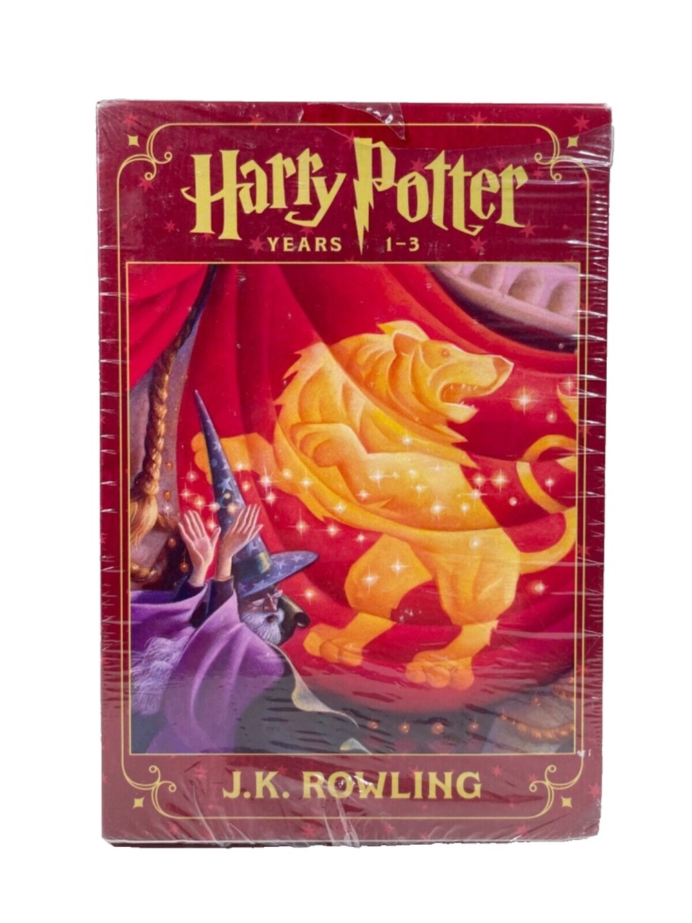 Harry Potter Years 1-3 Hardcover Boxed Set - Red & Gold
